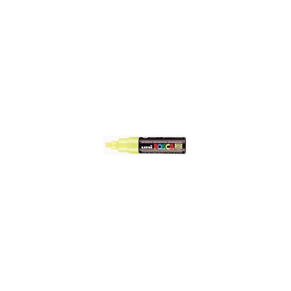 Marqueur gouache POSCA - Biseau 8mm - PC-8K JAUNE