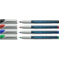 Marqueur effaç. SCHNEIDER Maxx 221 S - Spécial film - Etui 4 coul