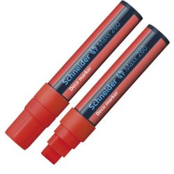 Marqueur Craie SCHNEIDER Maxx 260 - Pointe 5 +15mm - ROUGE** Z