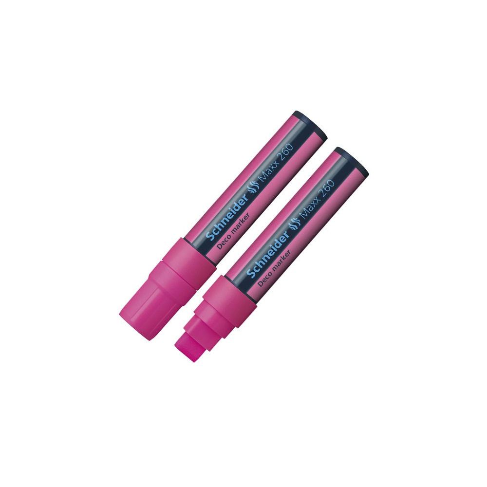 Marqueur Craie SCHNEIDER Maxx 260 - Pointe 5 +15mm - ROSE FLUO