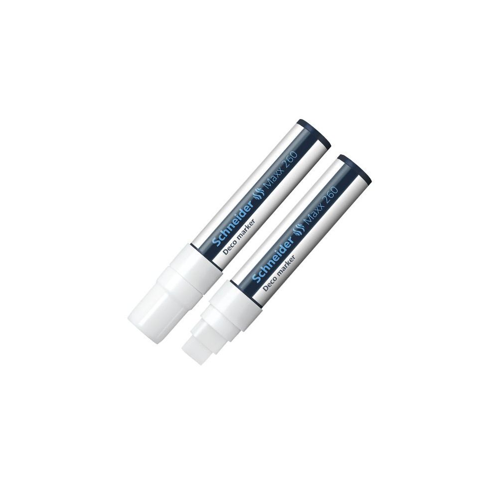 Marqueur Craie SCHNEIDER Maxx 260 - Pointe 5 +15mm - BLANC