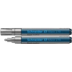 Marqueur gouache SCHNEIDER Maxx 270 - Ogive - 1 à 3mm - ARGENT