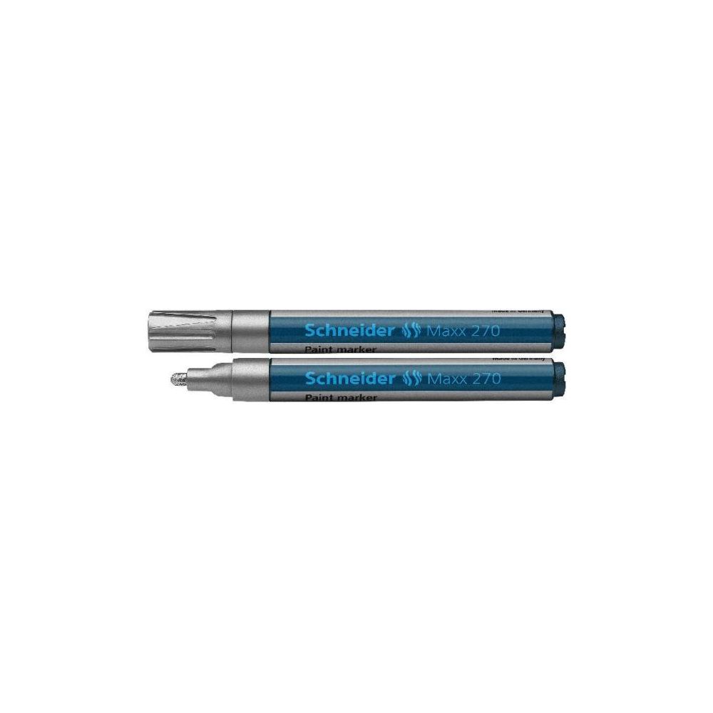 Marqueur gouache SCHNEIDER Maxx 270 - Ogive - 1 à 3mm - ARGENT