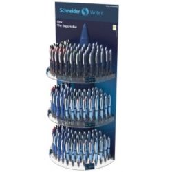 Presentoir SCHNEIDER - One Business - 200 unités (B/N/R/V)-35x20x75cm