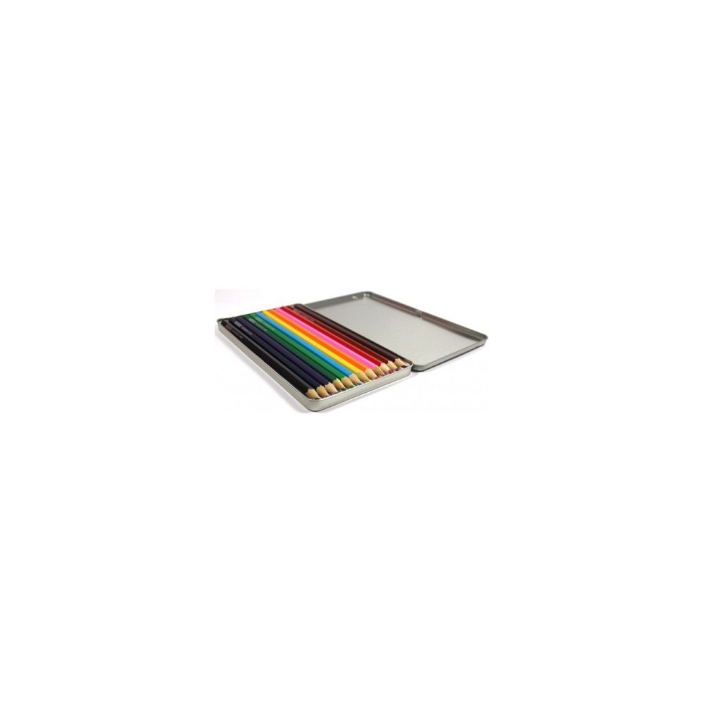 Crayon Couleur ULMANN - Boite métal de 12 couleurs 
