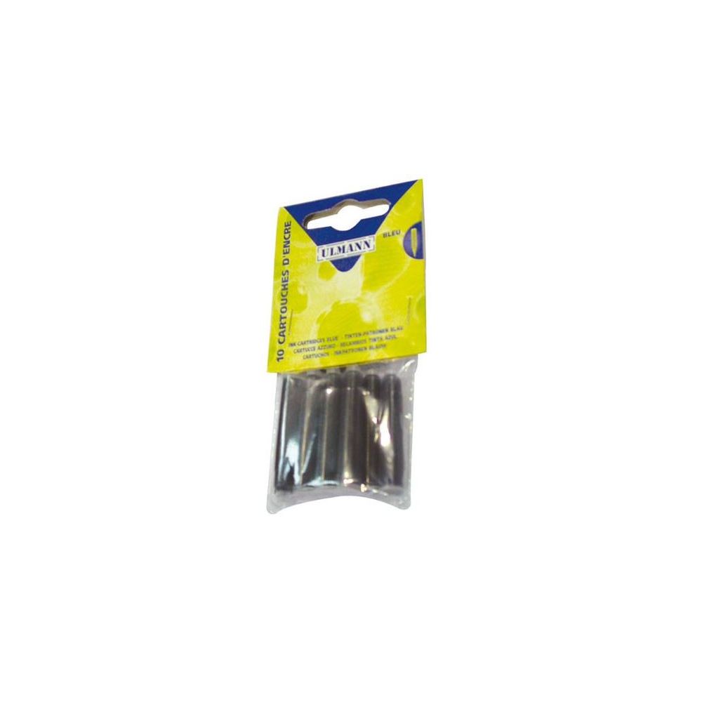 Cartouche Encre Stylo Plume ULMANN - NOIR (Blister de 10)