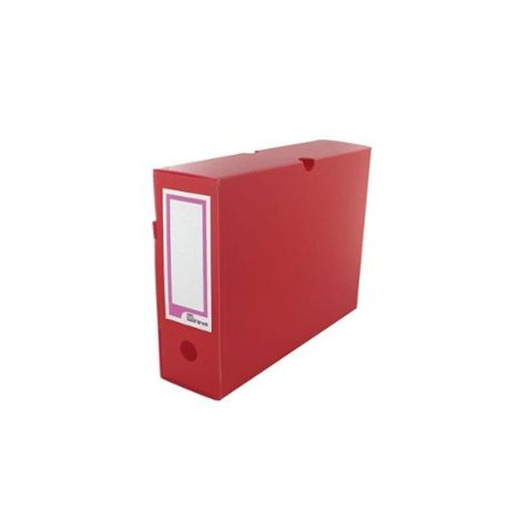 Boite archive PVC FAST 33x25cm - Pliable - Dos:10cm - ROUGE