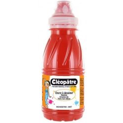 Encre de chine à dessiner CLEOPATRE ROUGE VIF - 500 ml