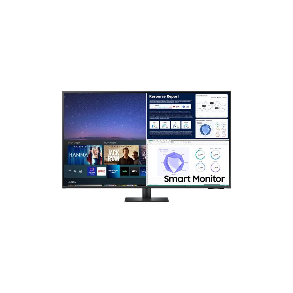 Moniteur 43" SAMSUNG multifonct. UHD LS43AM700UUXEN HDMI/USB/BT/WIFI