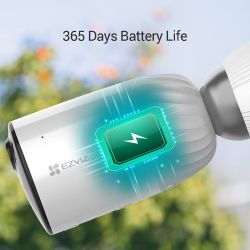 Pack 3 caméra WIFI EZVIZ + Station 2MP/Det mouv/sirène/batt CS-BC1-B3