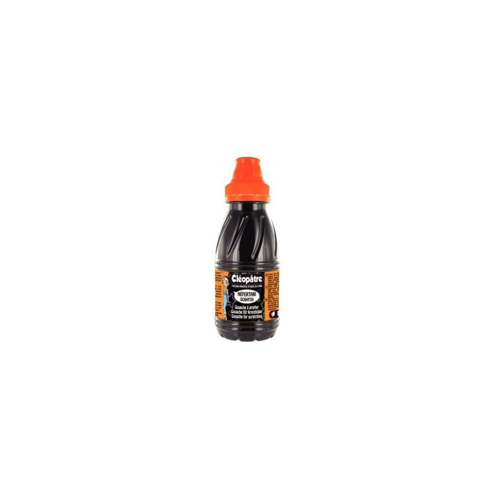 Gouache liquide à gratter 250 ml CLEOPATRE - NOIR