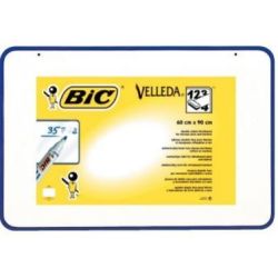 Ardoise blanche VELLEDA 60 x 90cm - Double face Unie - Ep 1.2cm