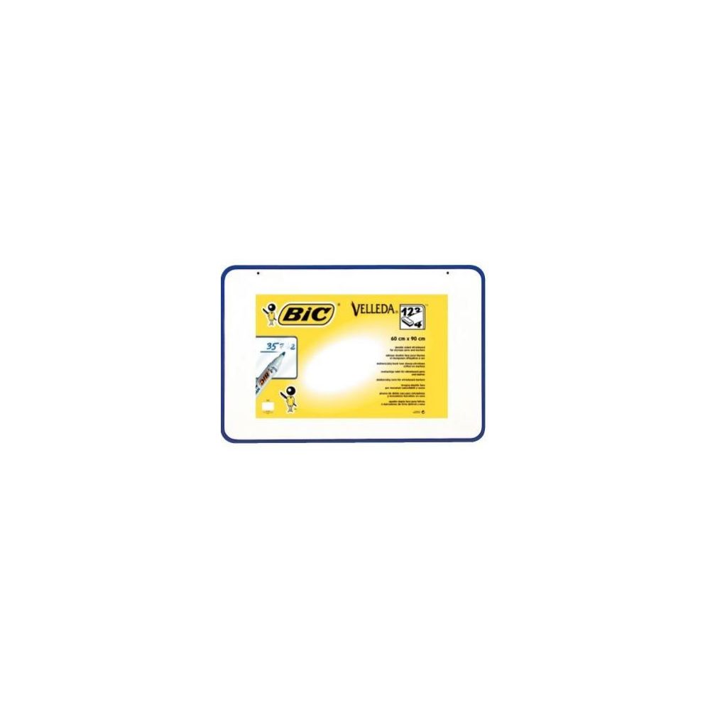 Ardoise blanche VELLEDA 60 x 90cm - Double face Unie - Ep 1.2cm