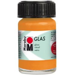 Peinture pour verre MARABU GLAS - ORANGE - 15 ml