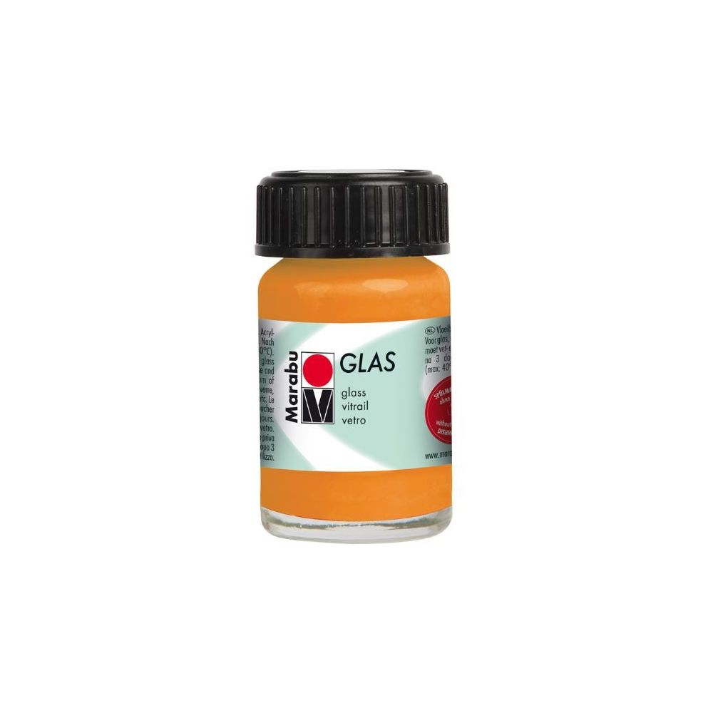 Peinture pour verre MARABU GLAS - ORANGE - 15 ml