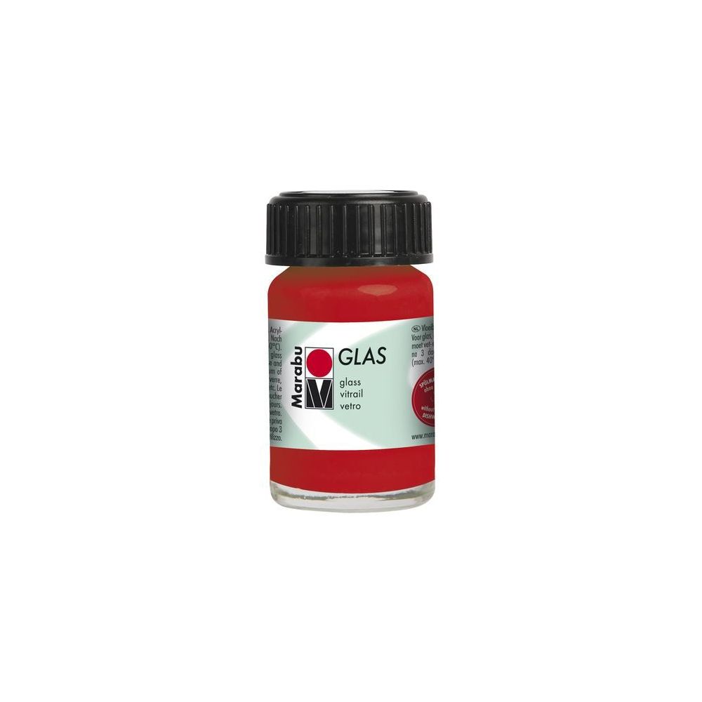 Peinture pour verre MARABU GLAS - CERISE - 15 ml