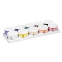 Gouache aux Doigts Tissus PEBEO Tacticolor 10 Pots X 225 ml Coul. Ass