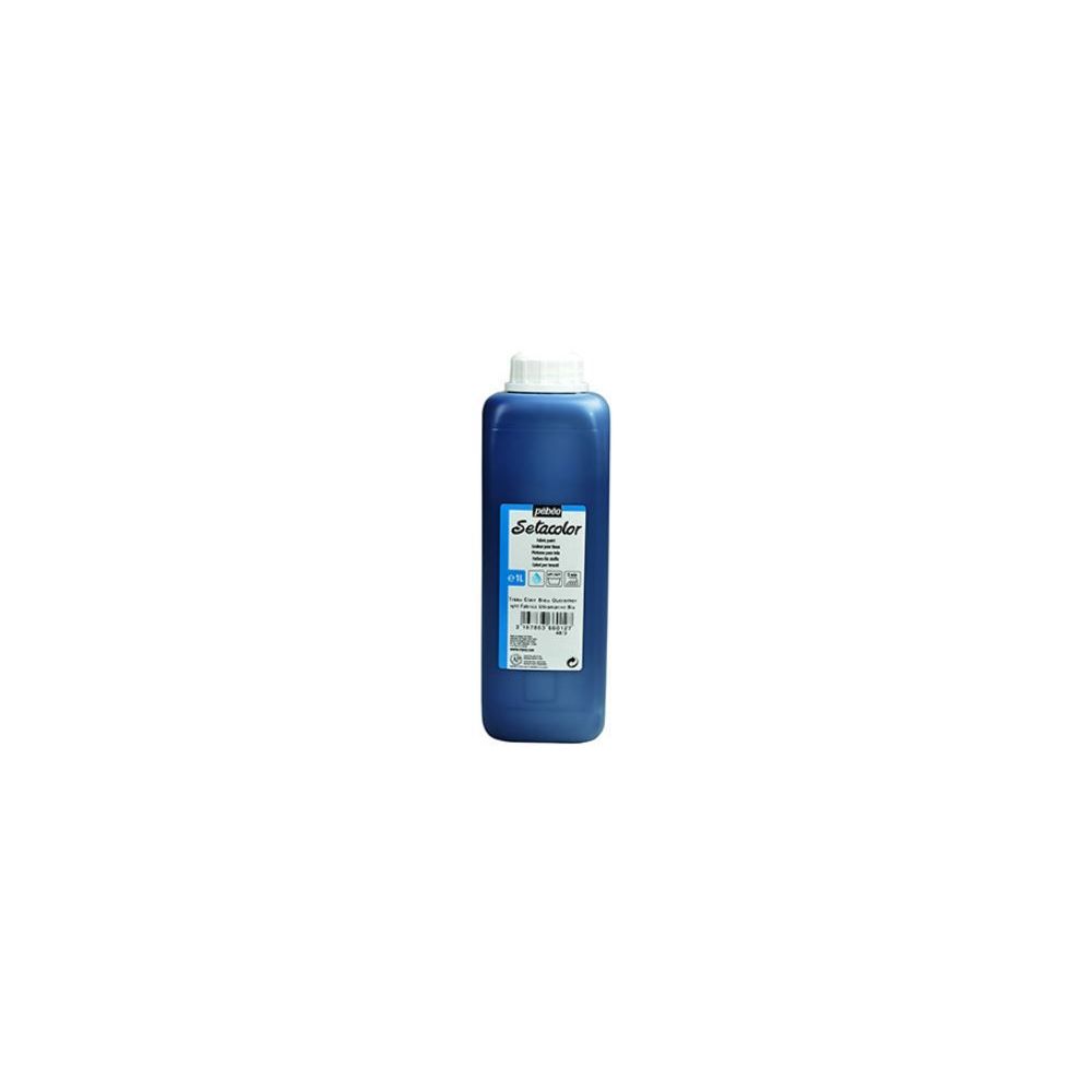 Peinture Tissus Clairs PEBEO Setacolor 1L  BLEU OUTREMER