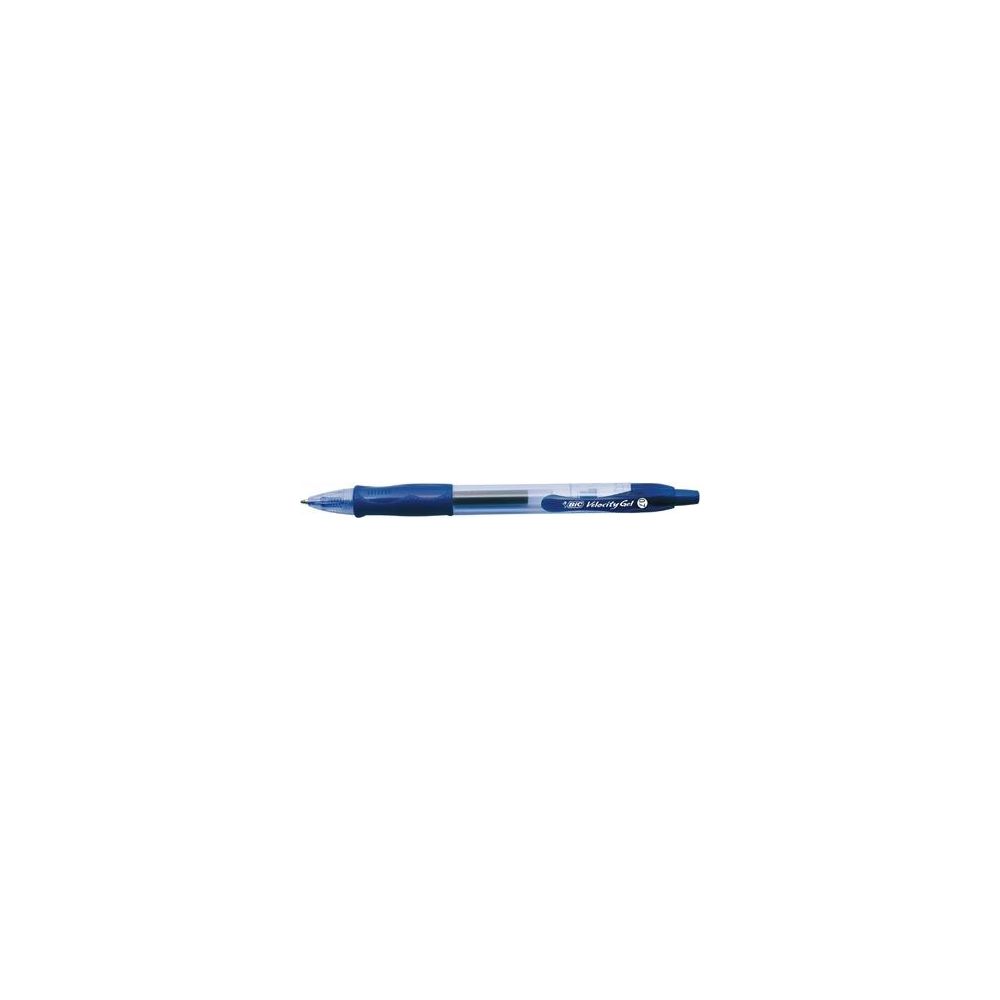 Stylo Gel BIC VELOCITY - Pointe 1 mm - BLEU (unité) - 529158