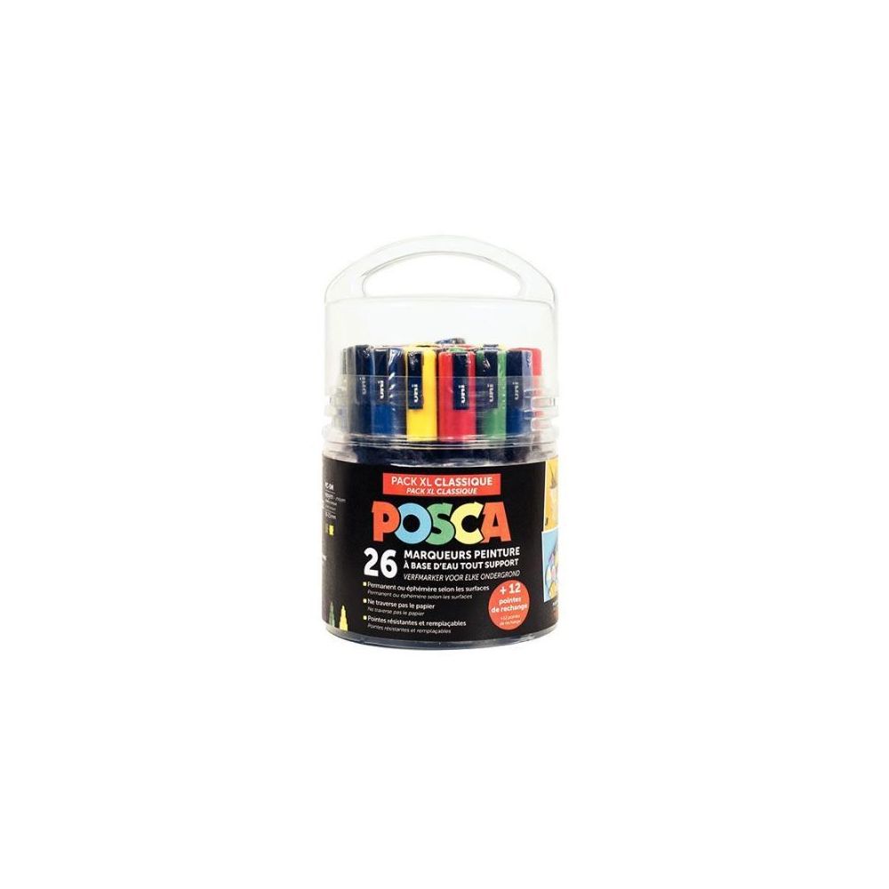 Marqueur gouache POSCA Pack XL Classique (Set de 26 assortis)