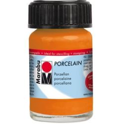 Peinture pour verre MARABU Porcelain - ORANGE - 15 ml