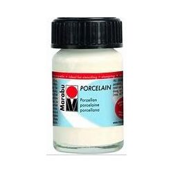 Peinture pour verre MARABU Porcelain - BLANC - 15 ml