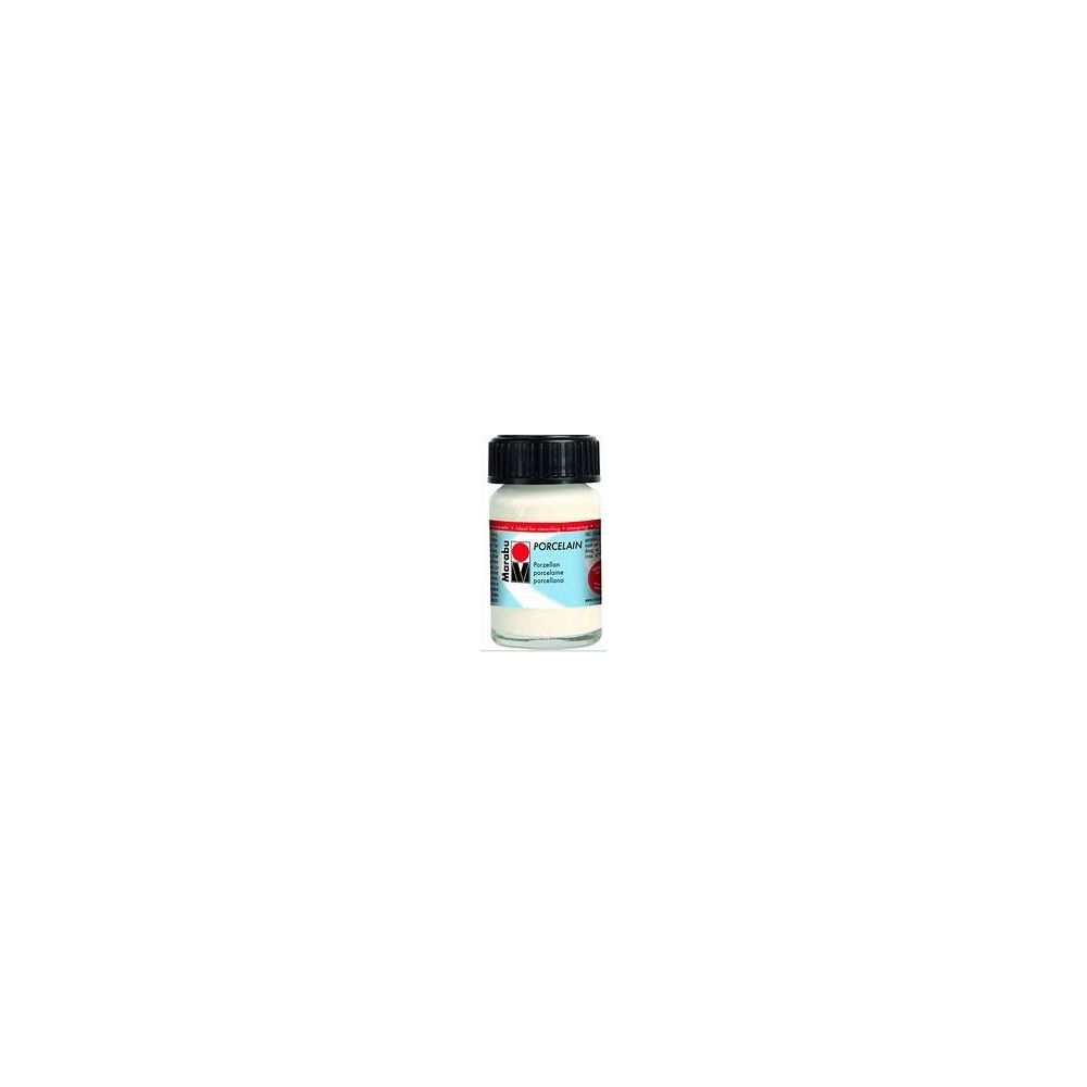 Peinture pour verre MARABU Porcelain - BLANC - 15 ml