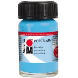 Peinture pour verre MARABU Porcelain - BLEU CIEL - 15 ml