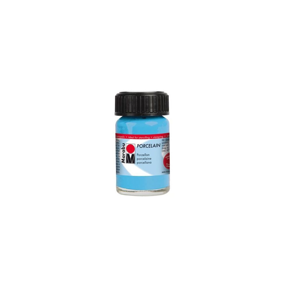 Peinture pour verre MARABU Porcelain - BLEU CIEL - 15 ml