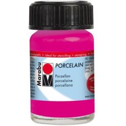 Peinture pour verre MARABU Porcelain - ROSE - 15 ml