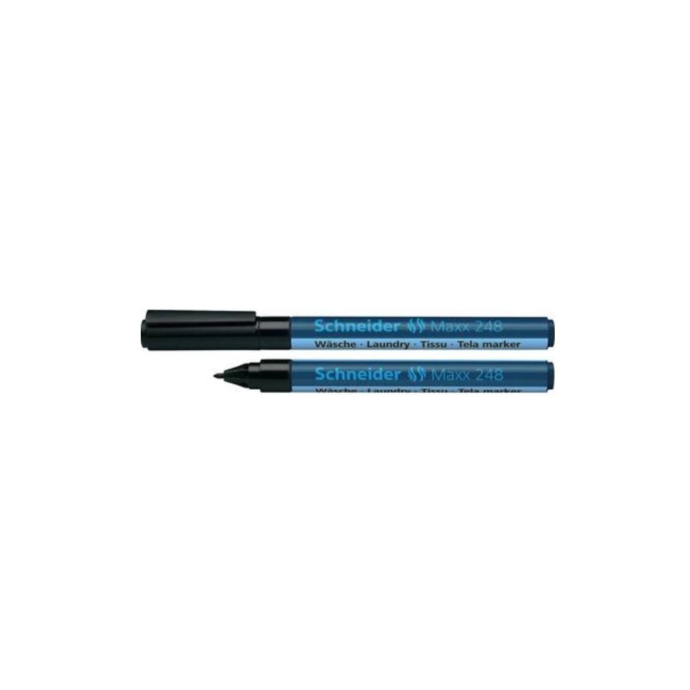 Marqueur permanent spécial tissus SCHNEIDER Maxx 248 - 1mm - NOIR