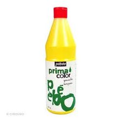 Gouache liquide 1L PEBEO Primacolor - JAUNE PRIMAIRE