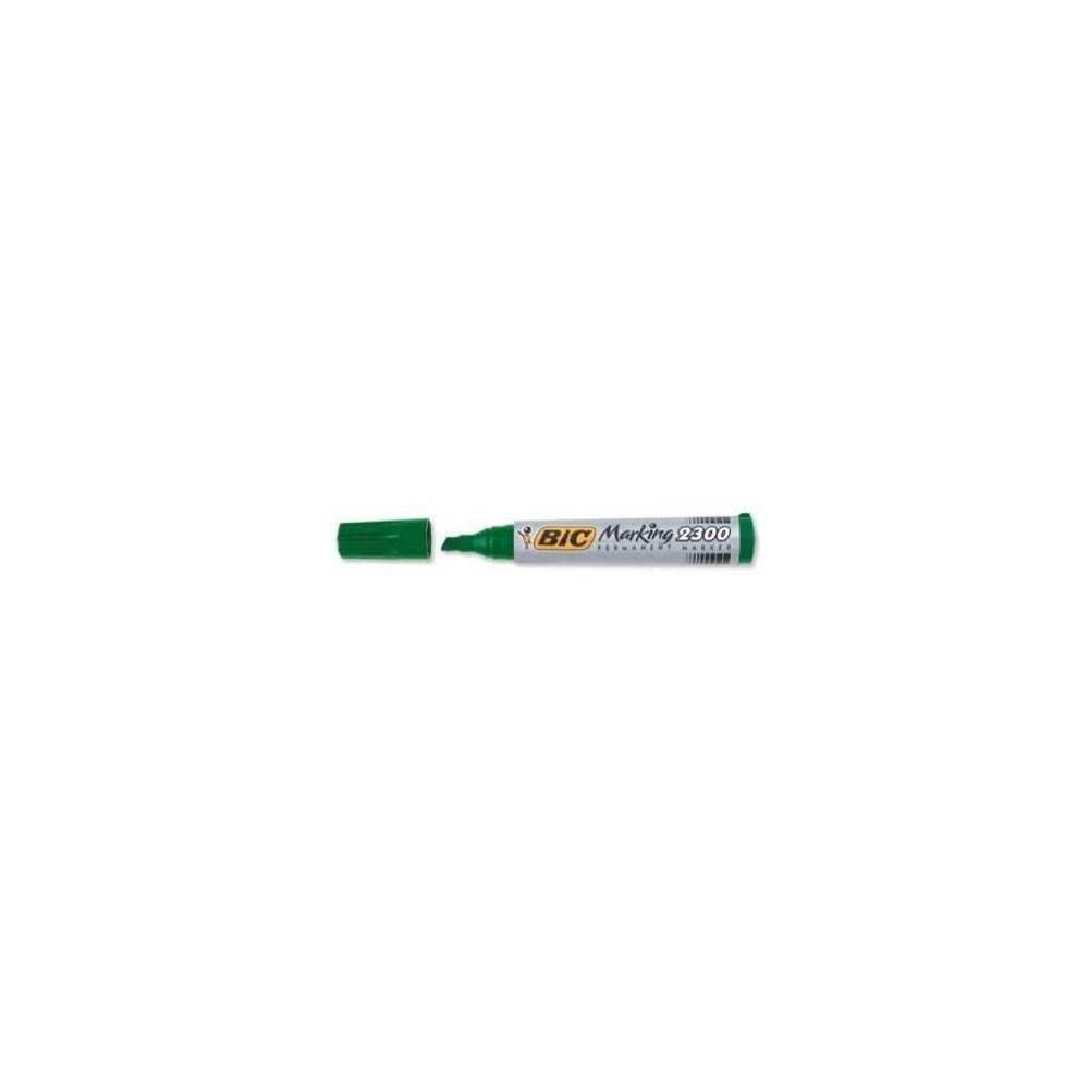 Marqueur perm. BIC MARKING 2300 Recyclé- Biseauté 3 à 5mm VERT **NSFP