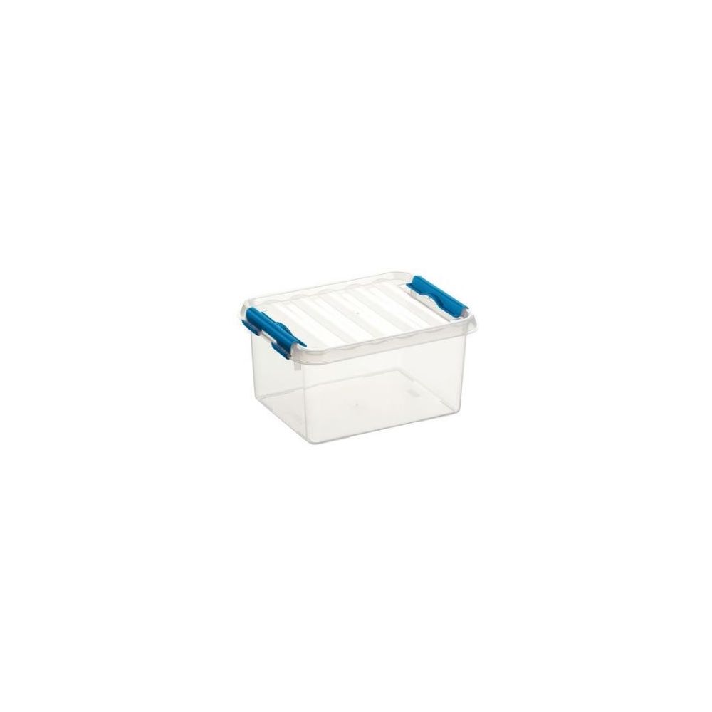 Bac de rangement + couvercle L.20 x l.15 x H.10cm Transparent   2L