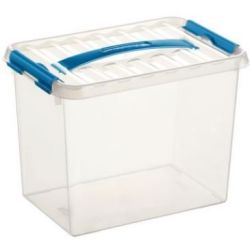 Bac de rangement + couvercle L.30 x l.20 x H.22cm Transparent   9L