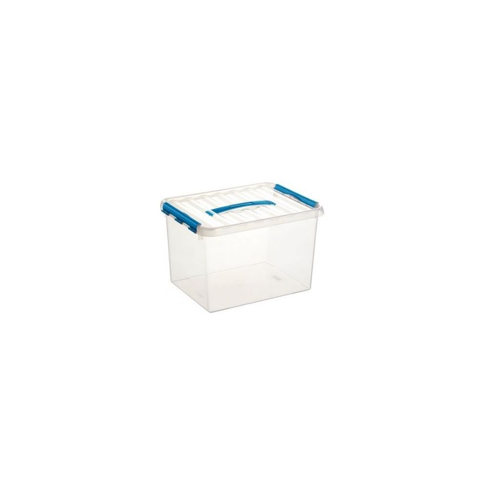 Bac de rangement + couvercle L.40 x l.30 x H.26cm Transparent  22L