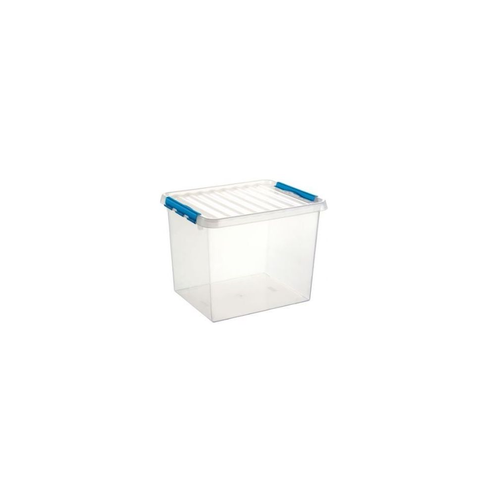 Bac de rangement + couvercle L.50 x l.40 x H.38cm Transparent  52L