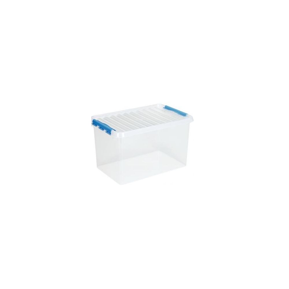 Bac de rangement + couvercle L.60 x l.40 x H.34cm Transparent  62L