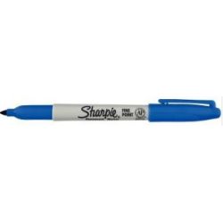 Marqueur perm. SHARPIE - Ogive - Pointe fine - BLEU