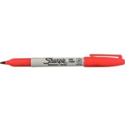 Marqueur perm. SHARPIE - Ogive - Pointe fine - ROUGE