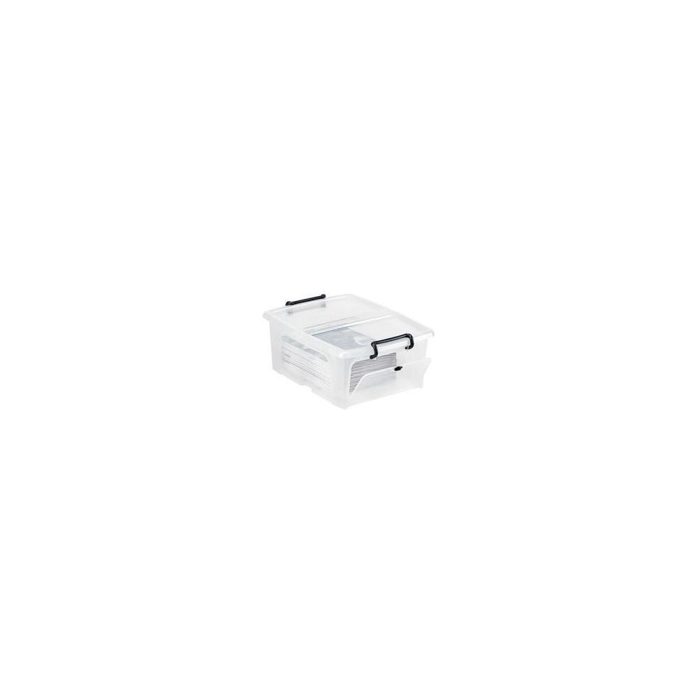 Boite de rangement CEP Strata Cristal - 20 l -Ouverture côté