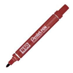 Marqueur perm. PENTEL N50 - Ogive  4.3mm - MARRON