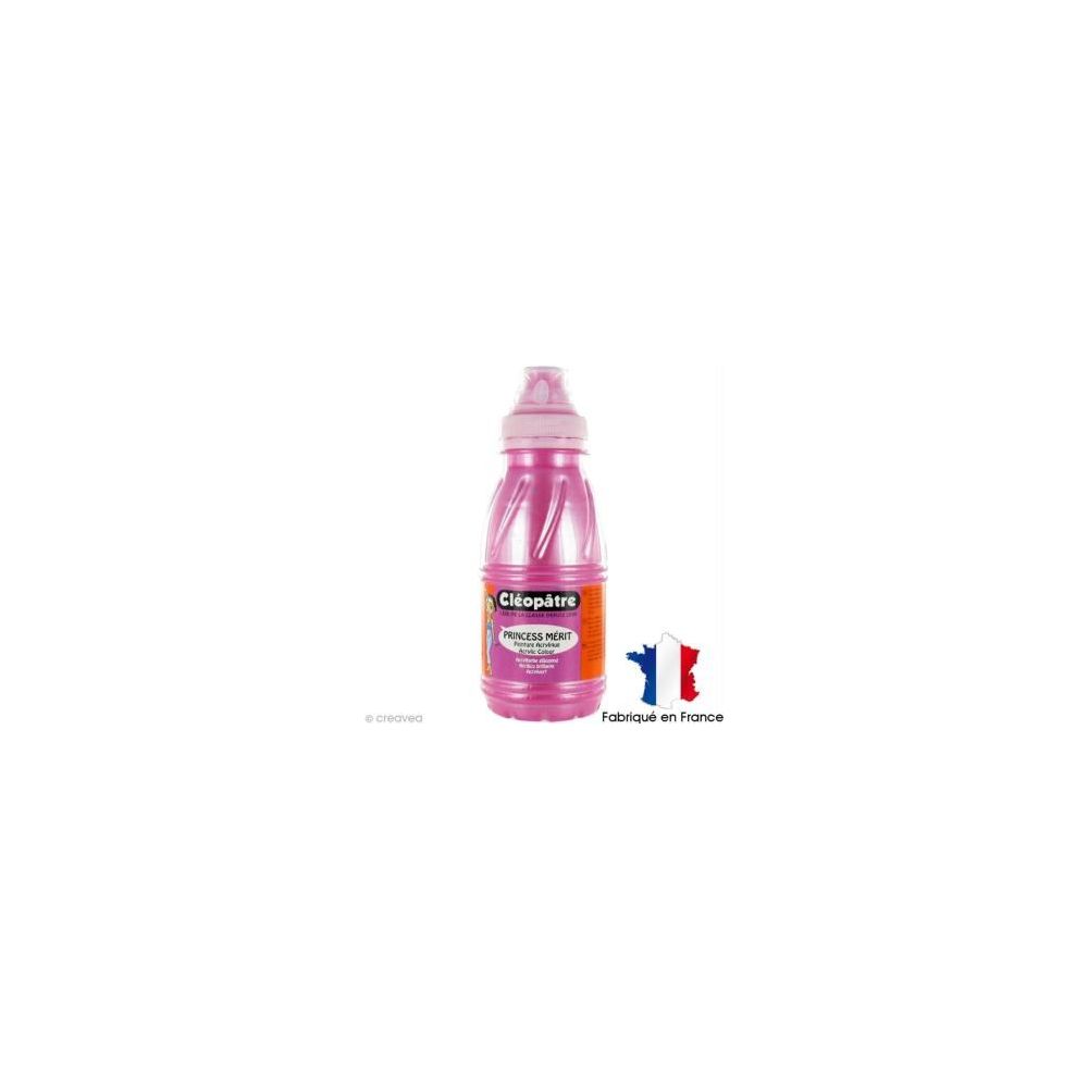 Peinture acryl. brill. 250 ml CLEOPATRE PRINCESS Mérit Nacrée ROSE  