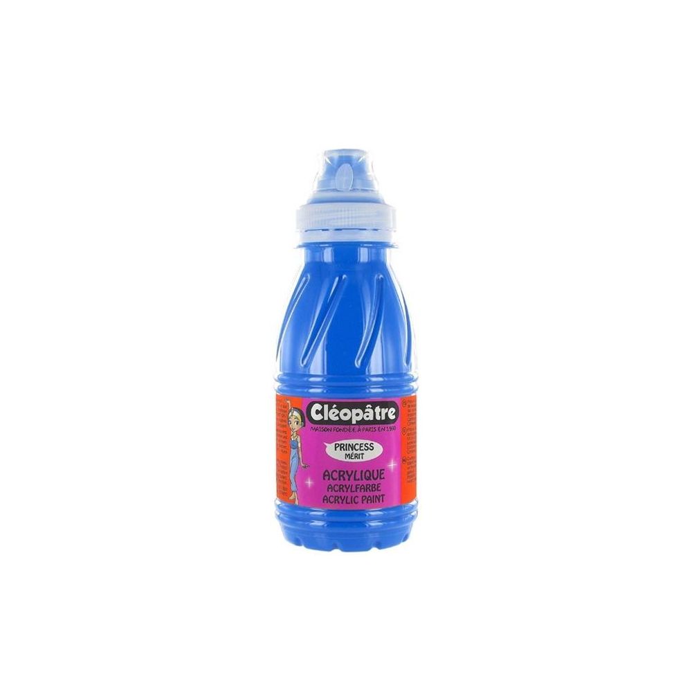Peinture acryl. brill. 250 ml CLEOPATRE PRINCESS Mérit - CYAN PRIM.