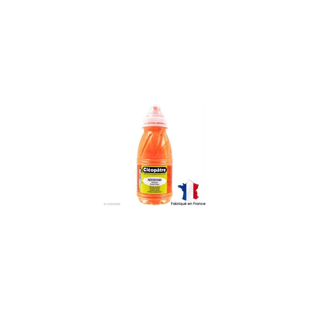 Gouache liquide à effet mat 250 ml CLEOPATRE Fluo ORANGE