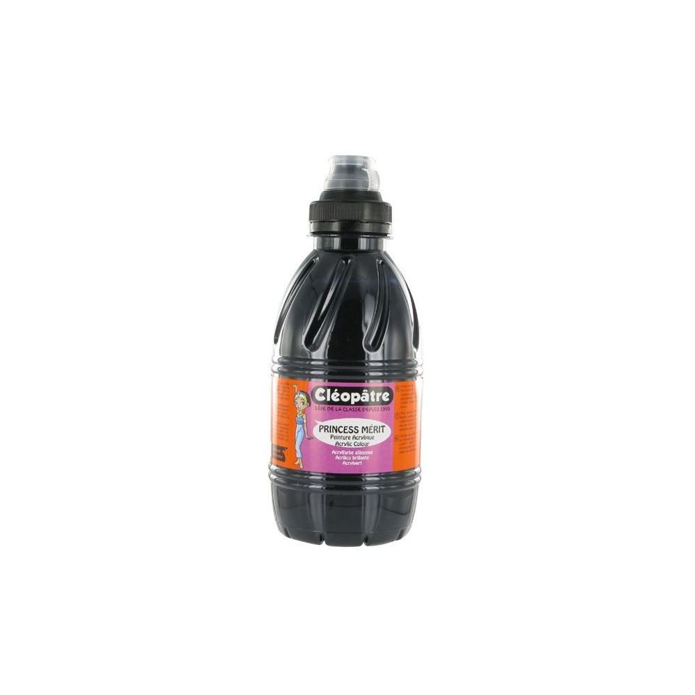 Peinture acryl. brill. 500 ml CLEOPATRE PRINCESS Mérit - NOIR
