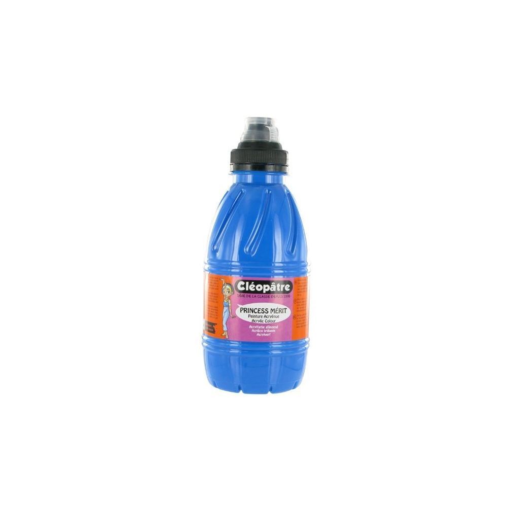 Peinture acryl. brill. 500 ml CLEOPATRE PRINCESS Mérit - CYAN PRIM 