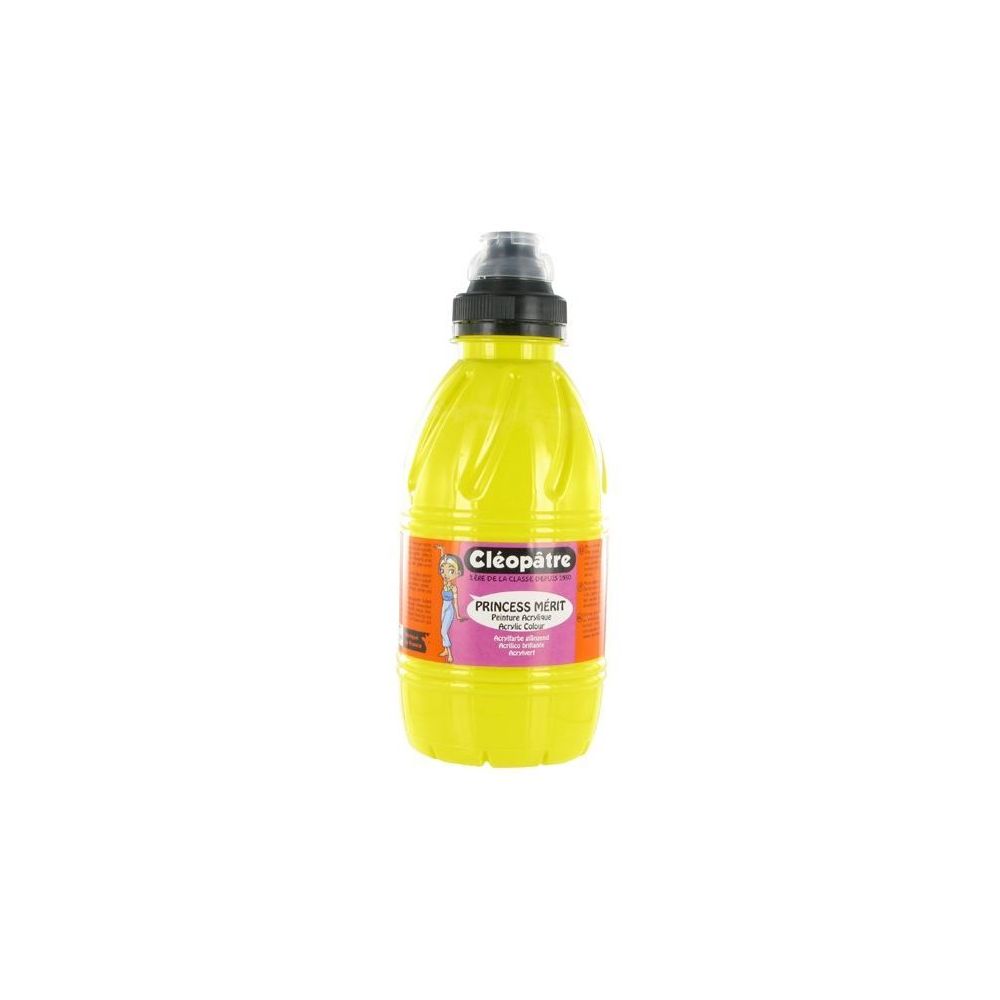 Peinture acryl. brill. 500 ml CLEOPATRE PRINCESS Mérit - JAUNE PRIM.