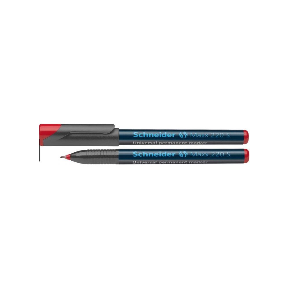 Marqueur perm. SCHNEIDER Maxx 220S - Pointe 0.4mm - ROUGE