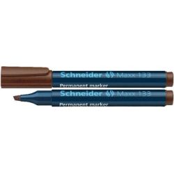 Marqueur perm. SCHNEIDER Maxx 133 - Biseau. 1 à 4mm - MARRON
